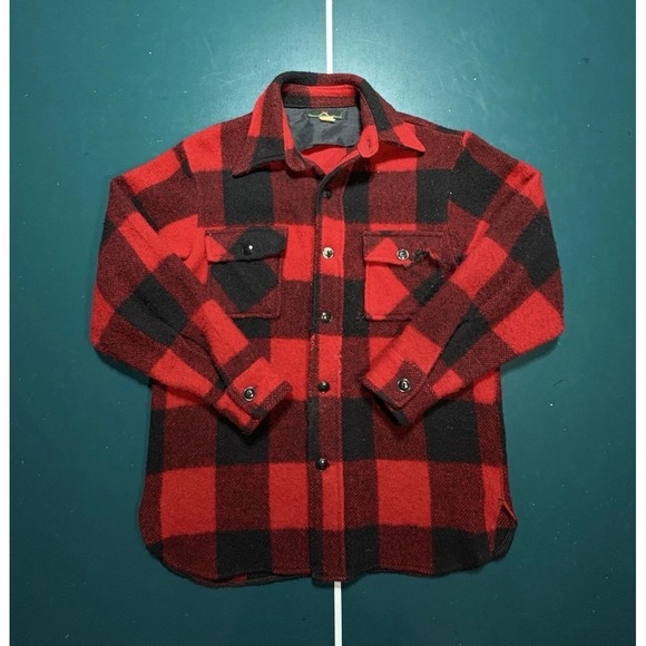 Abercrombie And Fitch Other - Vintage 70s Abercrombie & Fitch Chippewa Wool Shirt Jacket Buffalo Plaid Men's M